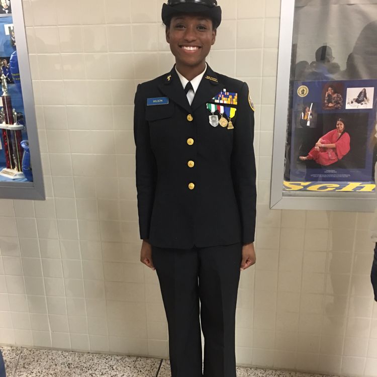 Mykia Wilson's achievement on Goodwall - Becoming the first female Master Chief in my NJROTC unit Mykia Wilson's achievement on Goodwall - Becoming the first female Master Chief in my NJROTC unit