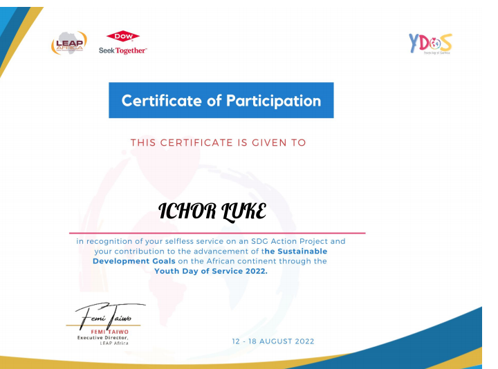 Luke Ichor S Post On Goodwall Certificate Of Recognition