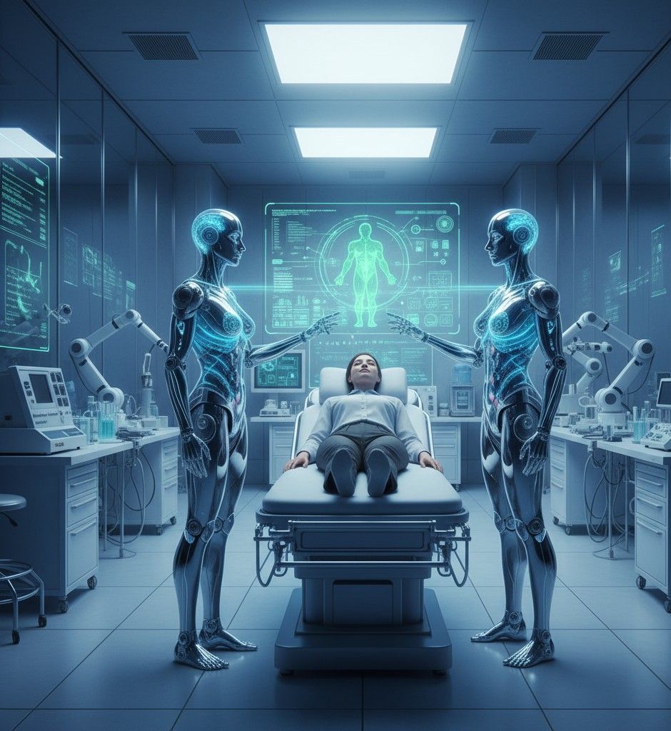 Jacob Oni's post on Goodwall - a futuristic medical lab with AI doctors ...