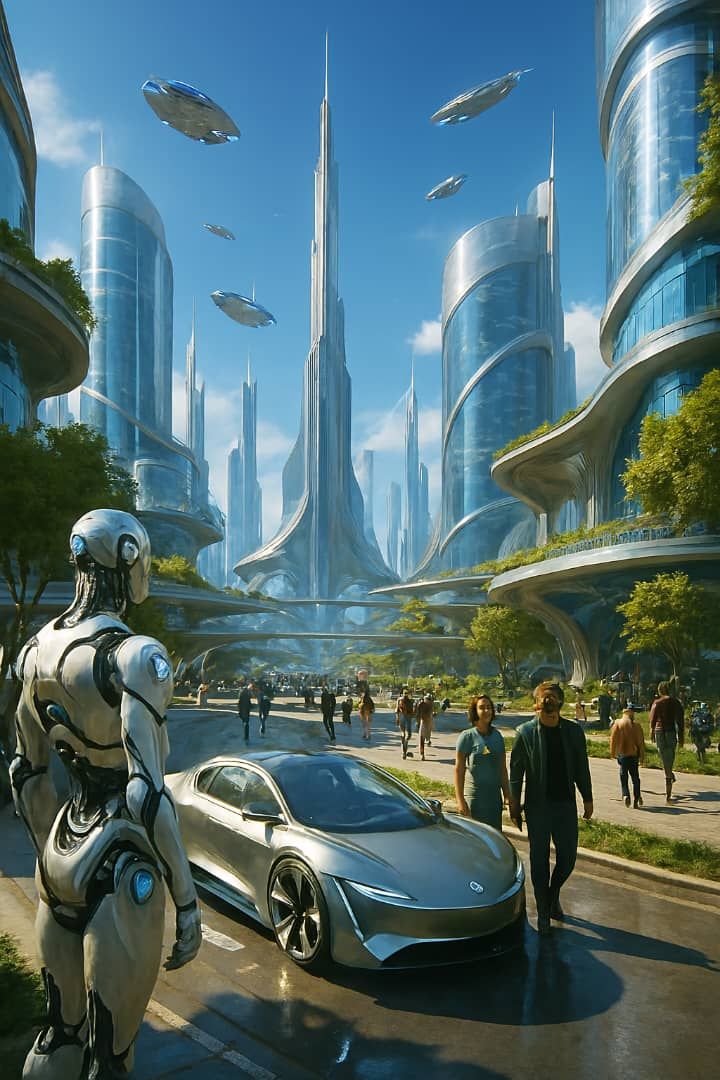 Adekunle Basit Adeyemo's post on Goodwall - A vibrant futuristic city ...
