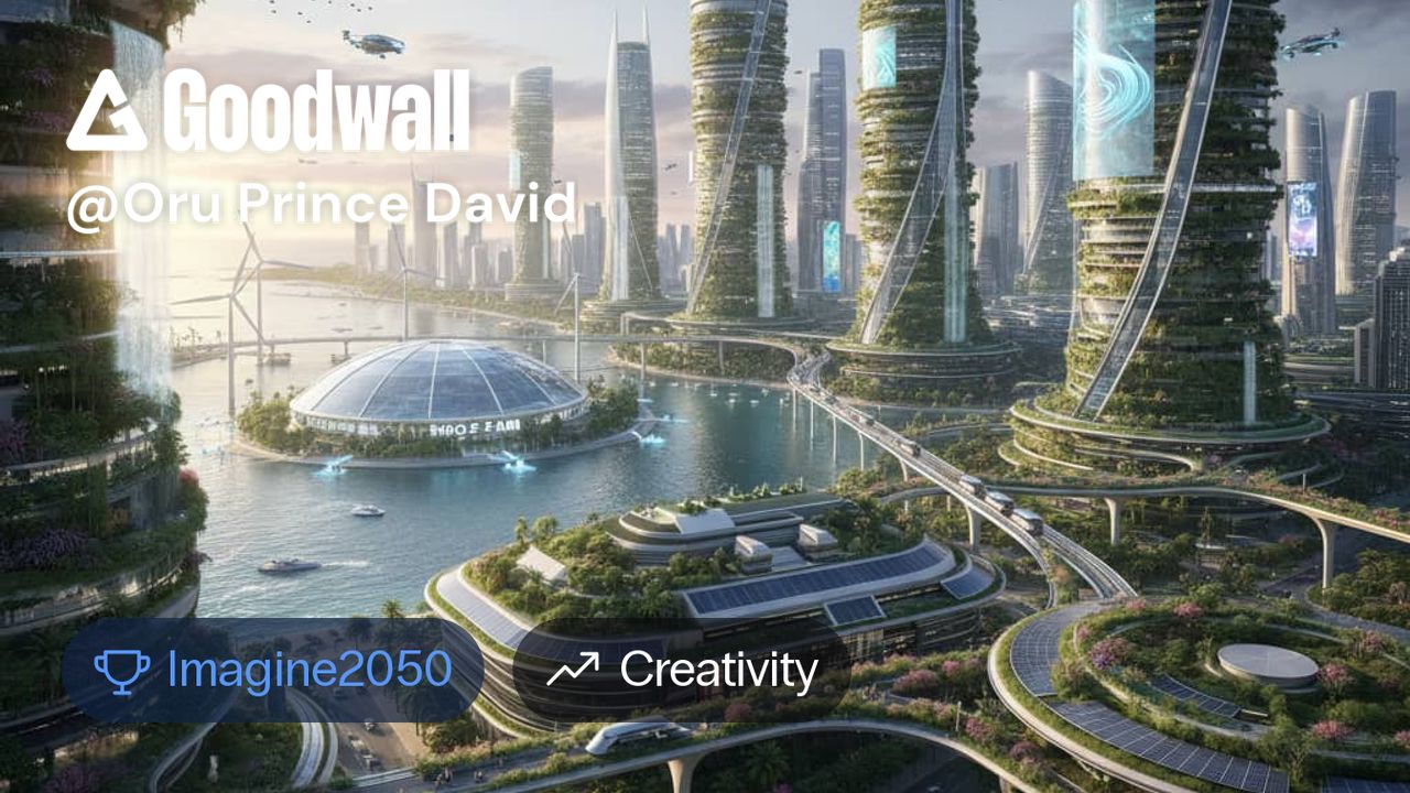 Infrastructure 2050 Oru Prince David's post on Goodwall - This 2050 cityscape envisions a ...