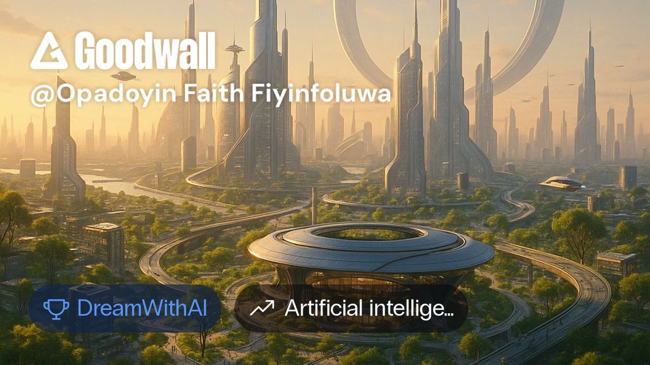 Artificial Existence Opadoyin Faith Fiyinfoluwa's post on Goodwall - The image shows a ...