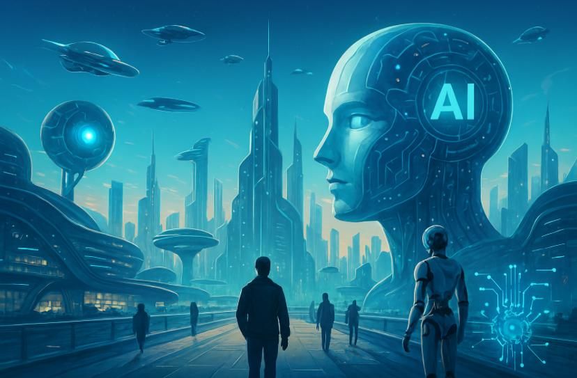 Mike Great's post on Goodwall - This image portrays a harmonious future ...