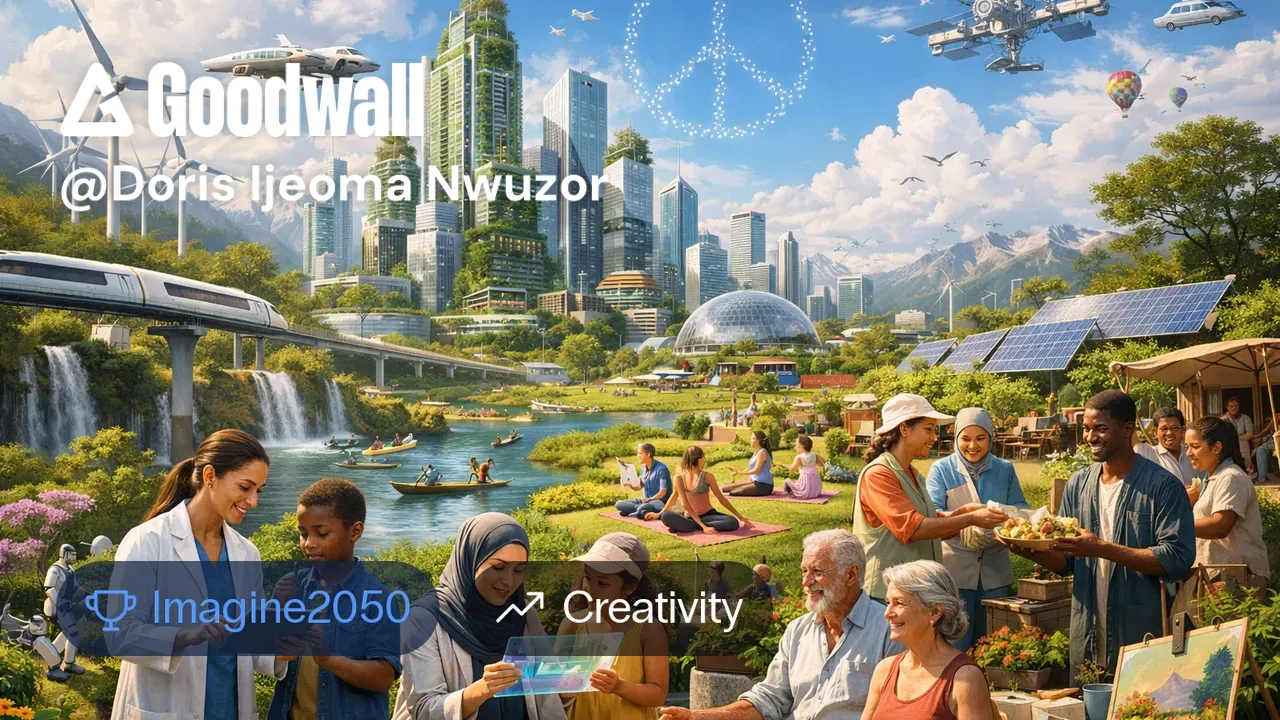 Humans In 2050 Doris Ijeoma Nwuzor's post on Goodwall - A vibrant futuristic 2050 ...