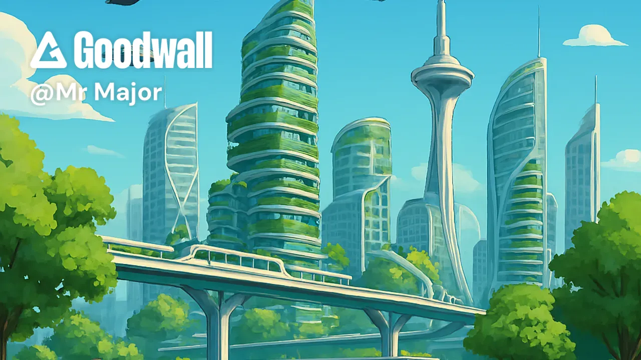 Infrastructure 2050 Mr Major's post on Goodwall - A futuristic Earth in 2050 featuring eco ...