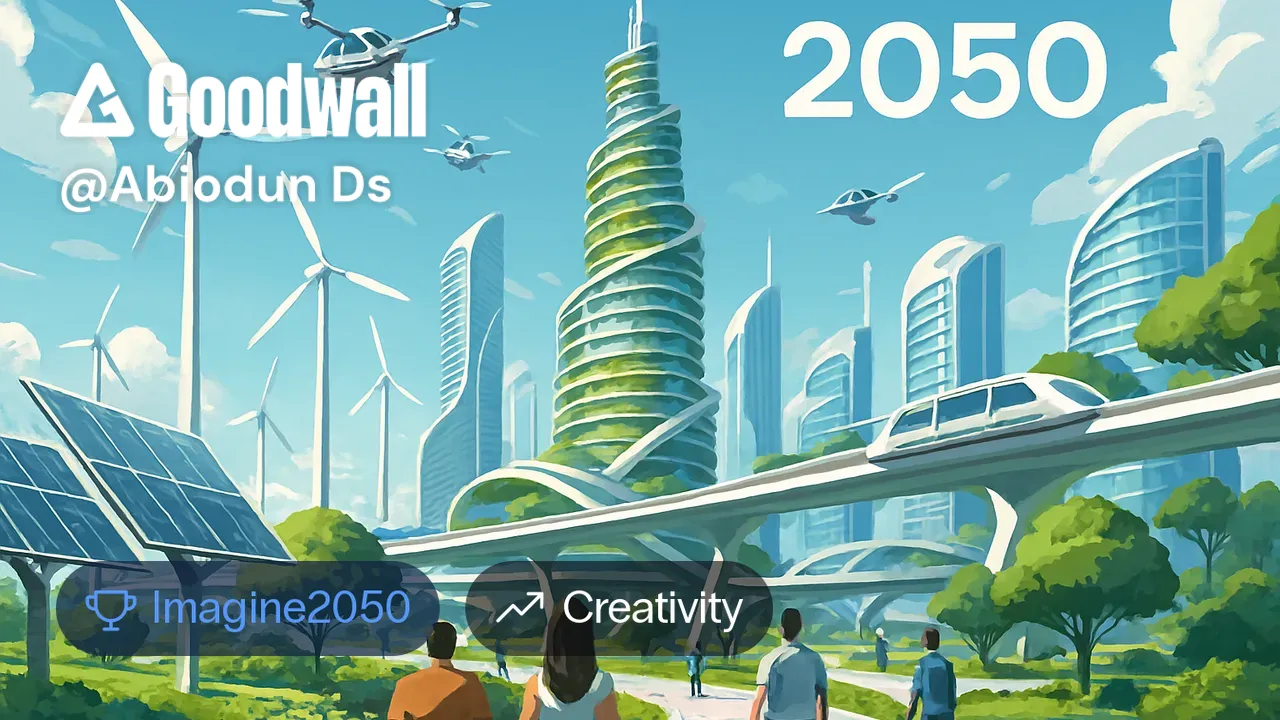 Infrastructure 2050 Abiodun Ds's post on Goodwall - A futuristic Earth in 2050, featuring ...