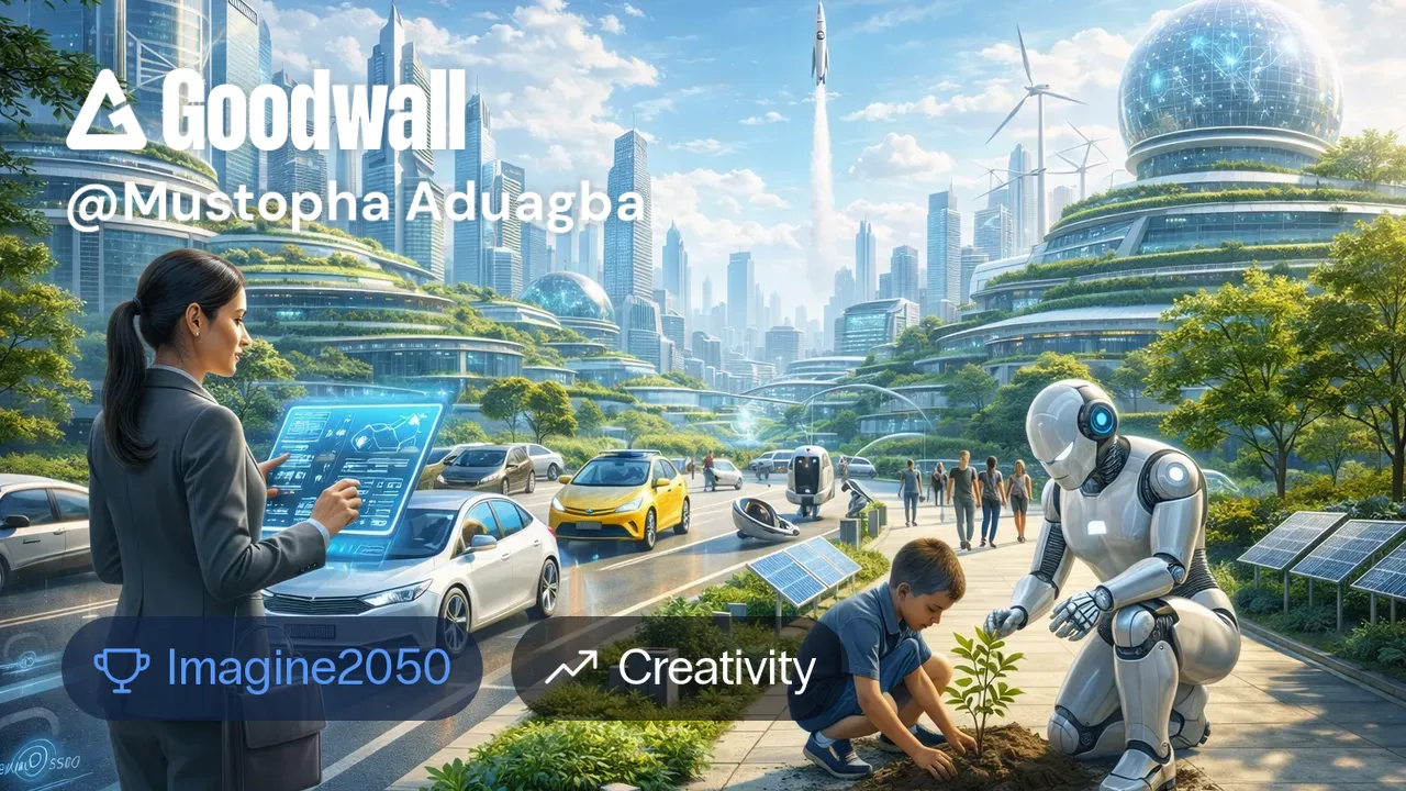 Humans In 2050 Mustopha Aduagba's post on Goodwall - A high-resolution digital ...