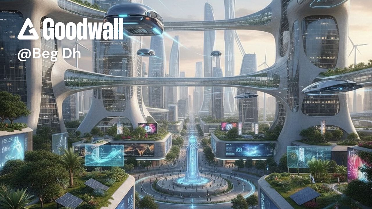 Infrastructure 2050 Beg Dh's post on Goodwall - A futuristic Earth in 2050, featuring smart ...