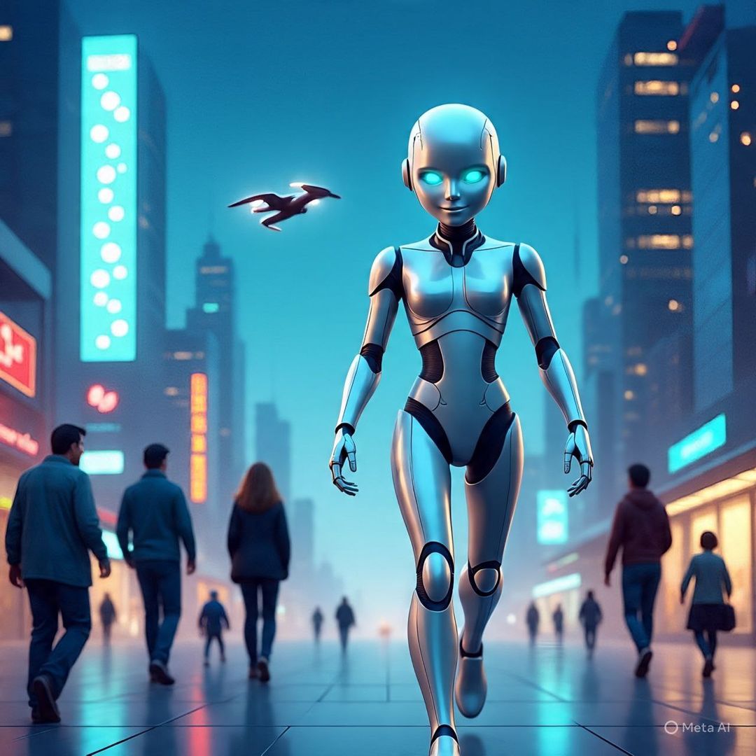 Emmanuel Marvellous's post on Goodwall - A sleek humanoid robot walks ...