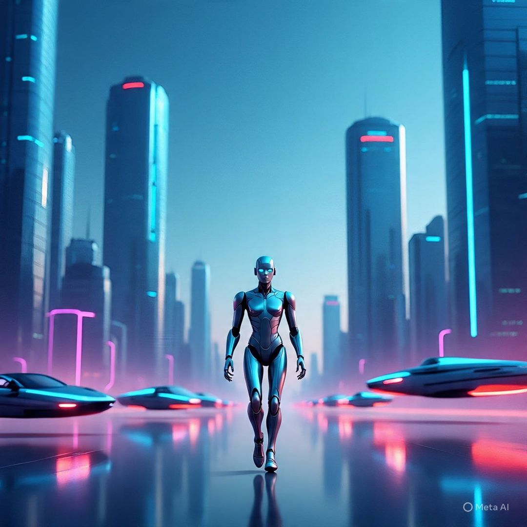 ORACLE's post on Goodwall - A sleek humanoid robot walks confidently ...