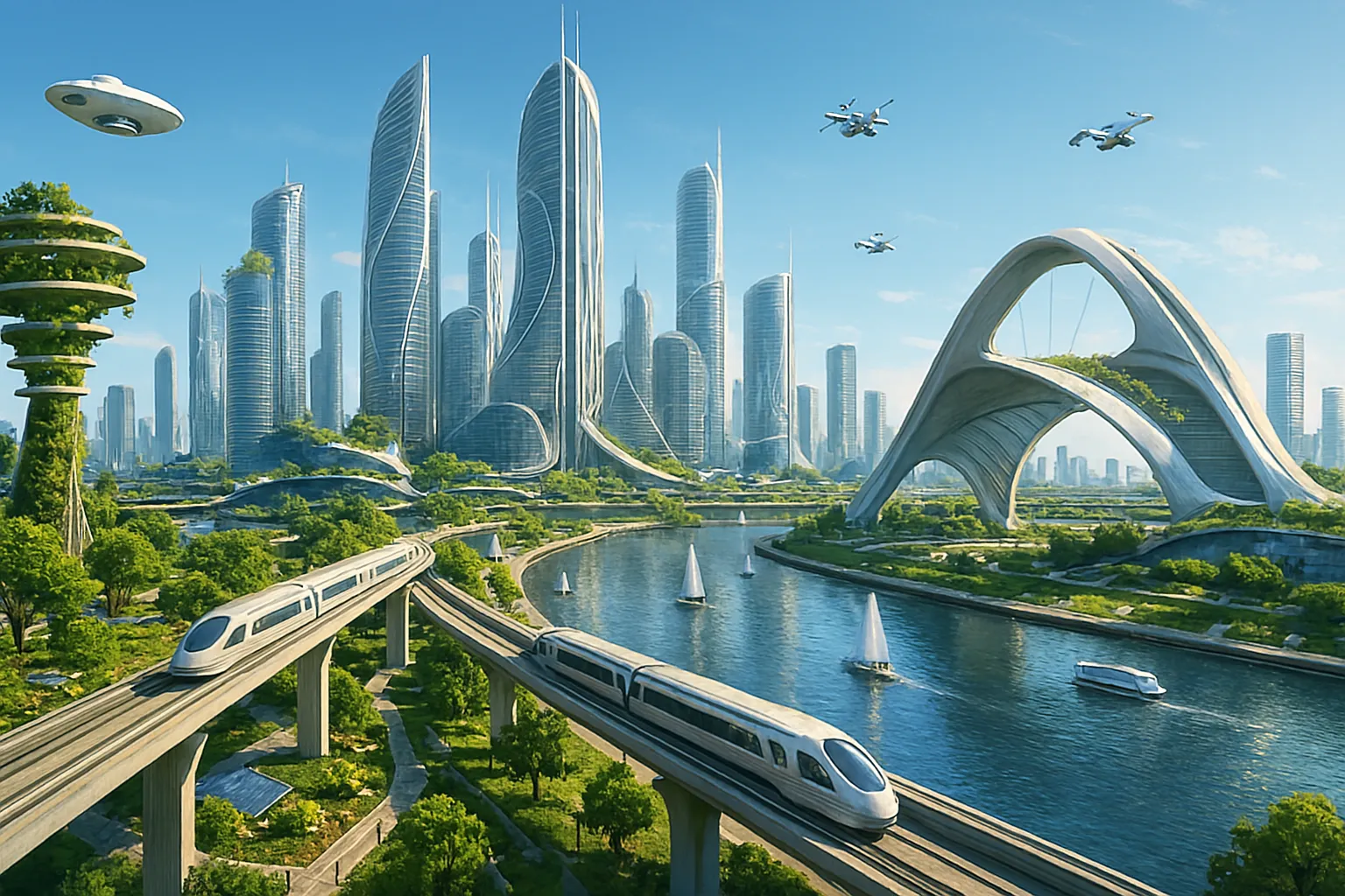 Roseline Anuoluwa's post on Goodwall - A vibrant futuristic Earth in ...