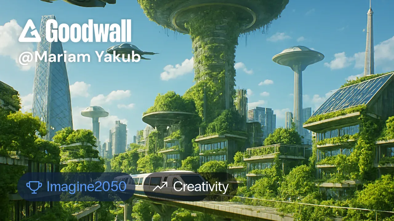 Infrastructure 2050 Mariam Yakub's post on Goodwall - A futuristic Earth in 2050, featuring ...