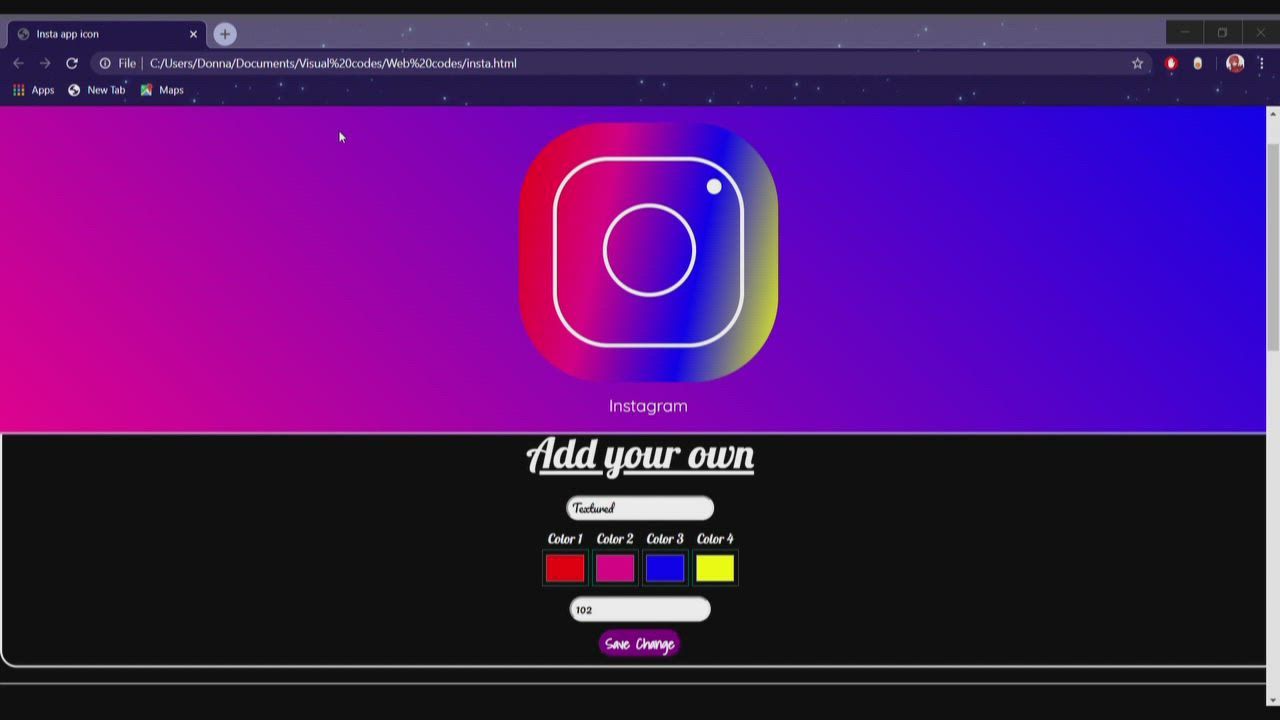 Sayoni Qn's post on Goodwall - New insta theme program made using HTML ...